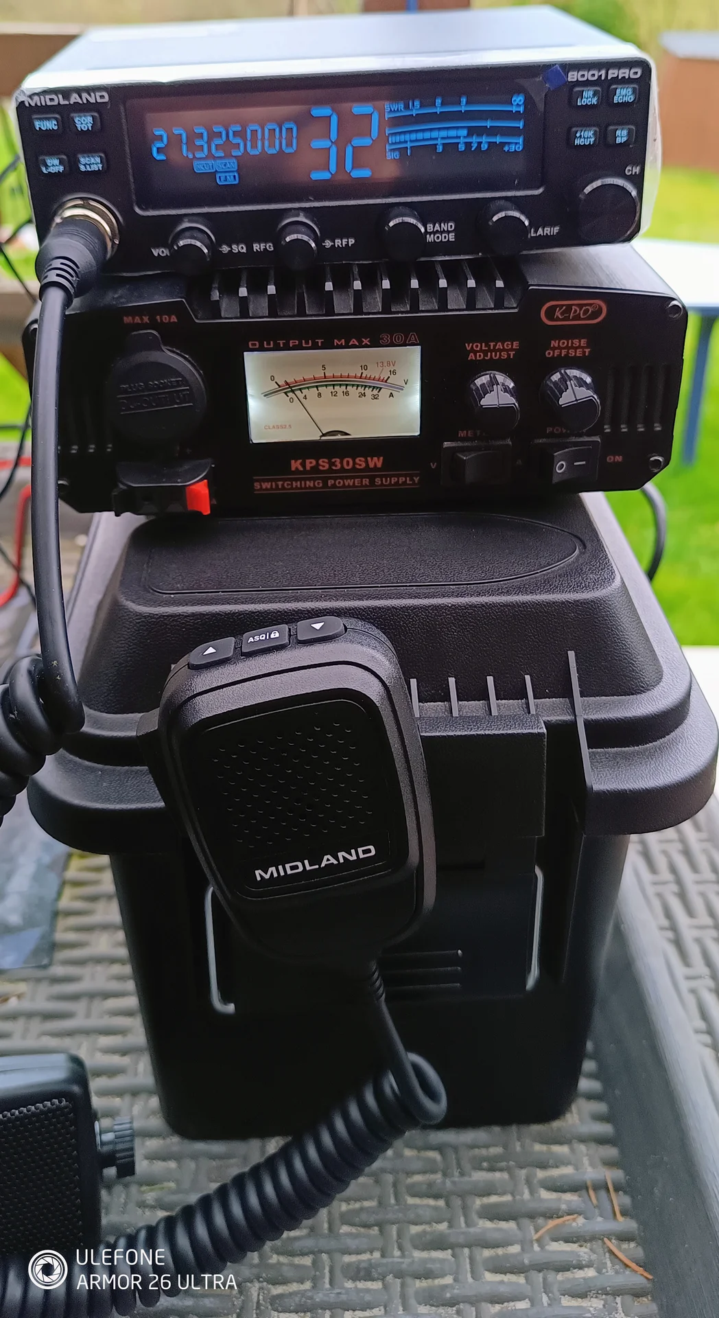 CB qrv im Garten