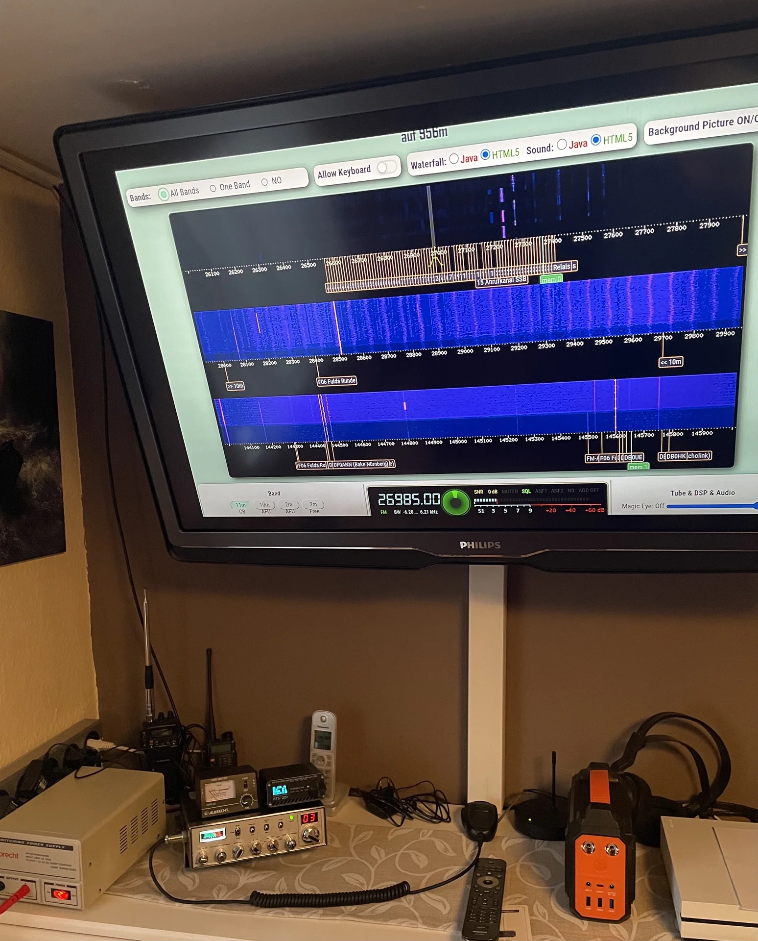 06.04.2026, nach über 30 Jahren wieder QRV, auch im Auto.....