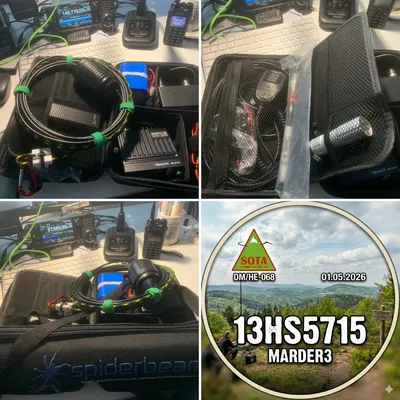 Ich packe mein Setup – es geht wieder raus in die Natur! 📡🌲 Mobiler Funkbetrieb vom Feinsten: kompakt, effizient und bereit für jedes Abenteuer.  Mit dabei: 🔋 Powerpack für autarken Betrieb 📻