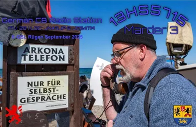 E-QSL Karte 2025 für QTH Insel Rügen - Kap Arkona